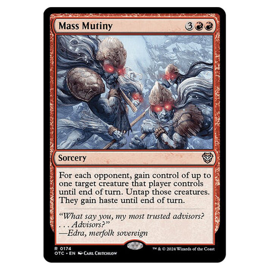 Magic The Gathering - Outlaws of Thunder Junction - Commander - Mass Mutiny - 0174