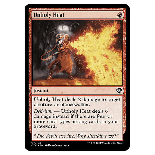 Magic The Gathering - Outlaws of Thunder Junction - Commander - Unholy Heat - 0182