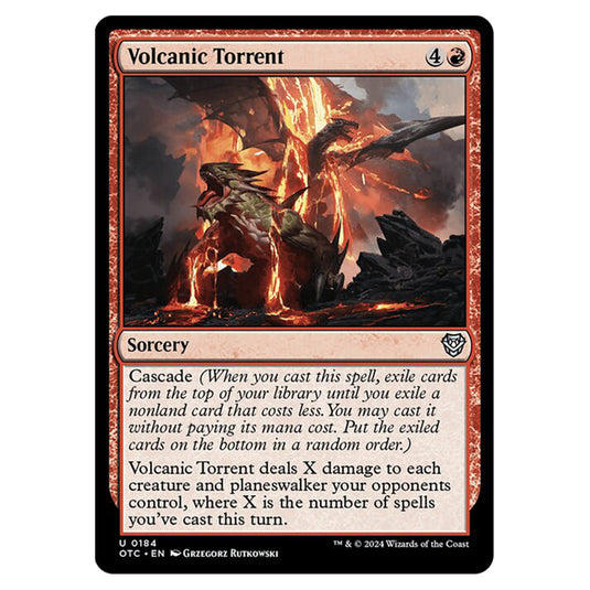 Magic The Gathering - Outlaws of Thunder Junction - Commander - Volcanic Torrent - 0184