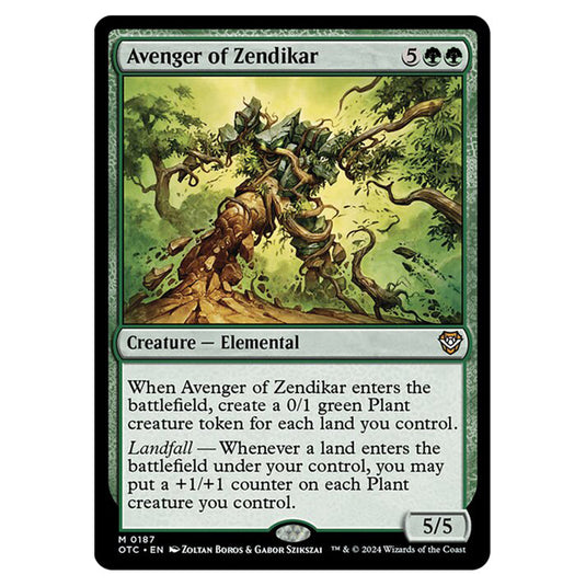 Magic The Gathering - Outlaws of Thunder Junction - Commander - Avenger of Zendikar - 0187