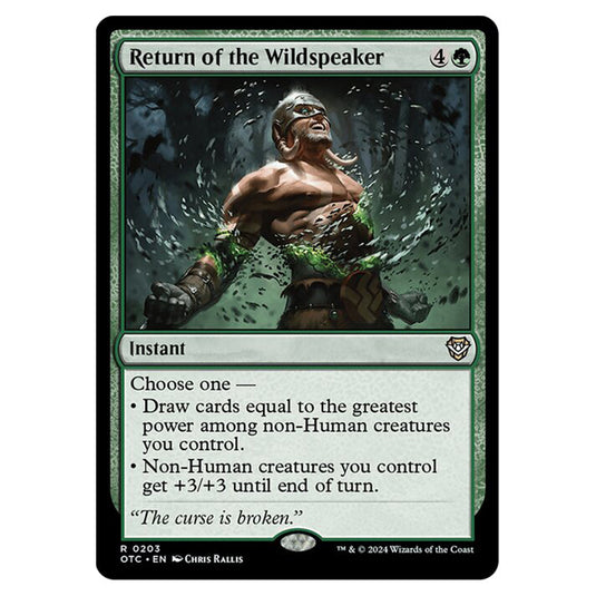 Magic The Gathering - Outlaws of Thunder Junction - Commander - Return of the Wildspeaker - 0203