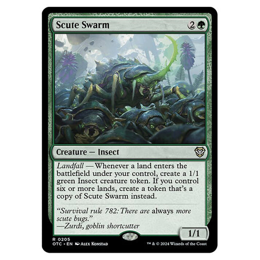 Magic The Gathering - Outlaws of Thunder Junction - Commander - Scute Swarm - 0205