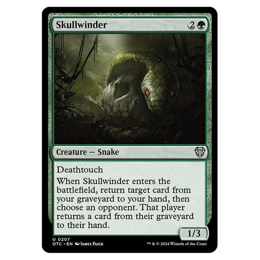 Magic The Gathering - Outlaws of Thunder Junction - Commander - Skullwinder - 0207