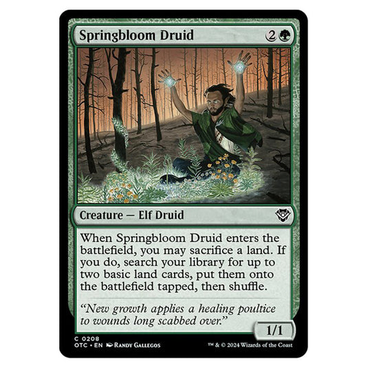 Magic The Gathering - Outlaws of Thunder Junction - Commander - Springbloom Druid - 0208