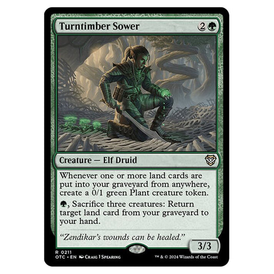 Magic The Gathering - Outlaws of Thunder Junction - Commander - Turntimber Sower - 0211