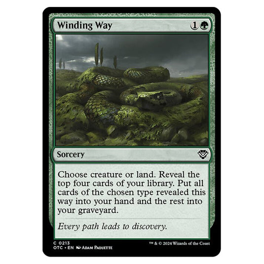 Magic The Gathering - Outlaws of Thunder Junction - Commander - Winding Way - 0213