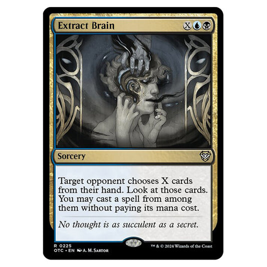 Magic The Gathering - Outlaws of Thunder Junction - Commander - Extract Brain - 0225