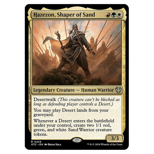 Magic The Gathering - Outlaws of Thunder Junction - Commander - Hazezon, Shaper of Sand - 0229