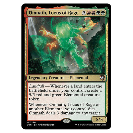 Magic The Gathering - Outlaws of Thunder Junction - Commander - Omnath, Locus of Rage - 0236