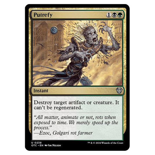 Magic The Gathering - Outlaws of Thunder Junction - Commander - Putrefy - 0238