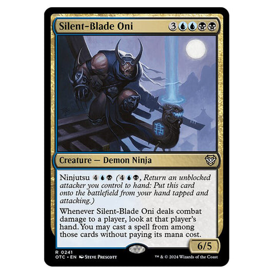 Magic The Gathering - Outlaws of Thunder Junction - Commander - Silent-Blade Oni - 0241