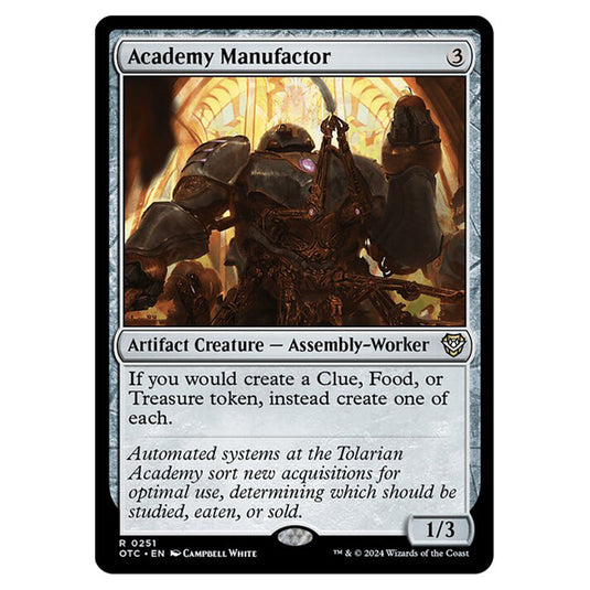 Magic The Gathering - Outlaws of Thunder Junction - Commander - Academy Manufactor - 0251