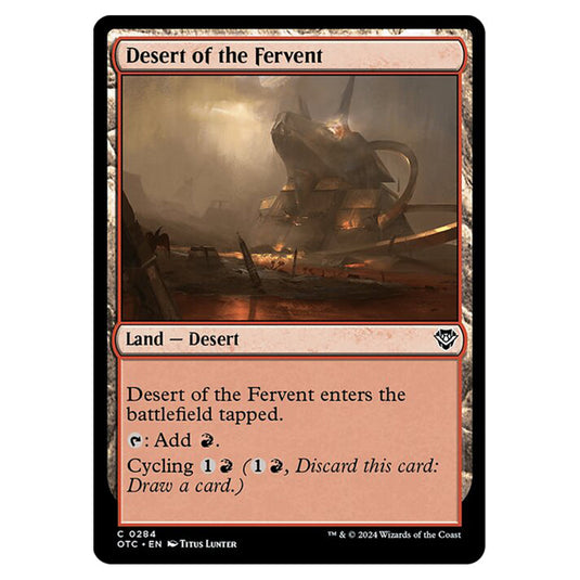 Magic The Gathering - Outlaws of Thunder Junction - Commander - Desert of the Fervent - 0284