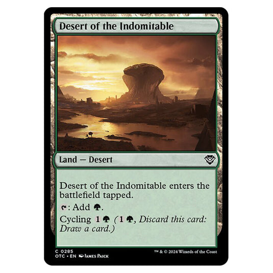 Magic The Gathering - Outlaws of Thunder Junction - Commander - Desert of the Indomitable - 0285