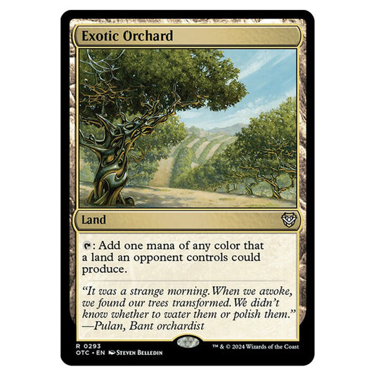 Magic The Gathering - Outlaws of Thunder Junction - Commander - Exotic Orchard - 0293