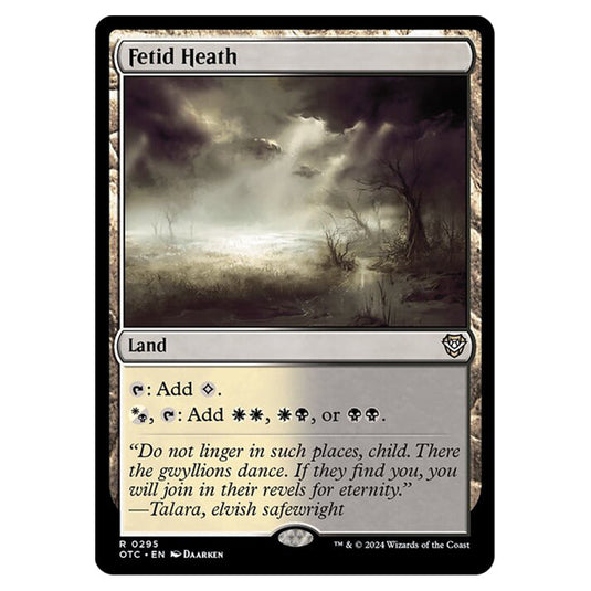 Magic The Gathering - Outlaws of Thunder Junction - Commander - Fetid Heath - 0295