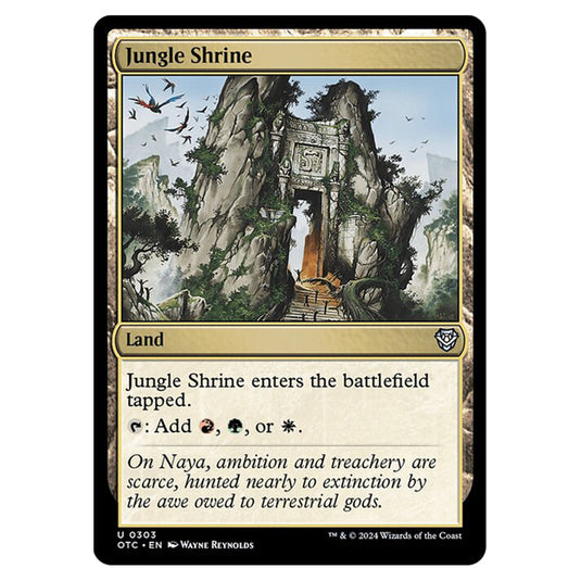 Magic The Gathering - Outlaws of Thunder Junction - Commander - Jungle Shrine - 0303