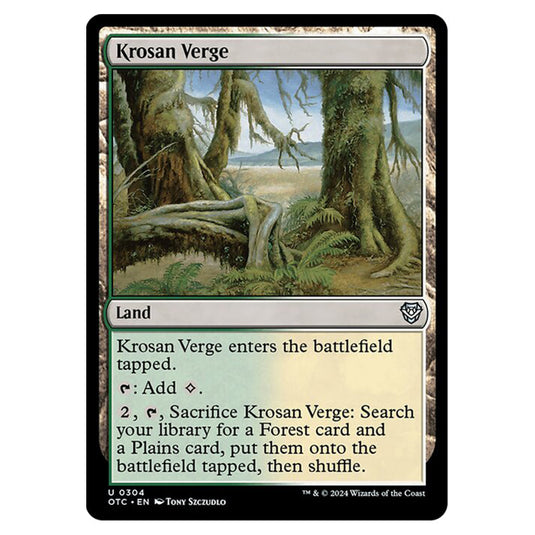 Magic The Gathering - Outlaws of Thunder Junction - Commander - Krosan Verge - 0304