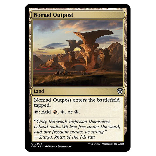 Magic The Gathering - Outlaws of Thunder Junction - Commander - Nomad Outpost - 0306