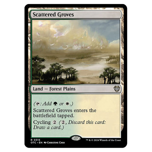 Magic The Gathering - Outlaws of Thunder Junction - Commander - Scattered Groves - 0315