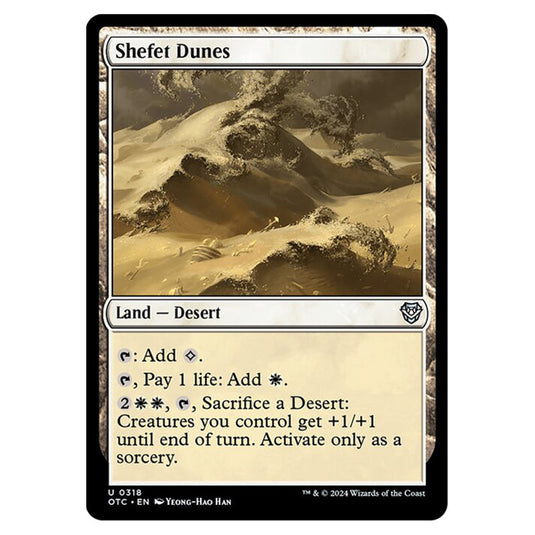 Magic The Gathering - Outlaws of Thunder Junction - Commander - Shefet Dunes - 0318