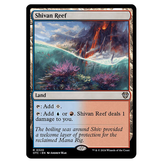 Magic The Gathering - Outlaws of Thunder Junction - Commander - Shivan Reef - 0320