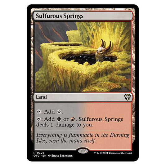 Magic The Gathering - Outlaws of Thunder Junction - Commander - Sulfurous Springs - 0323