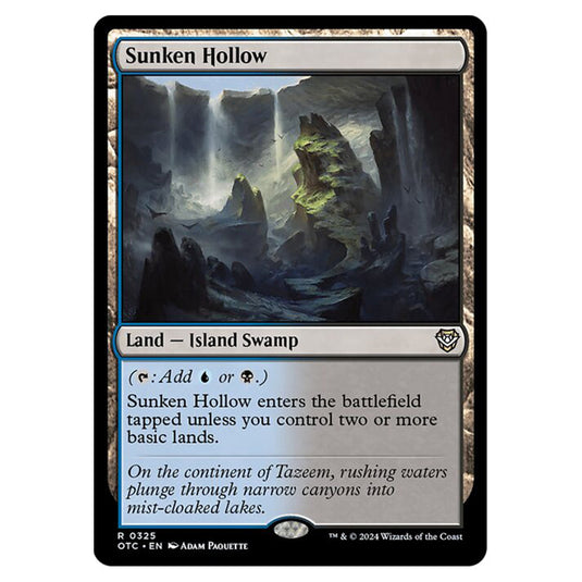 Magic The Gathering - Outlaws of Thunder Junction - Commander - Sunken Hollow - 0325