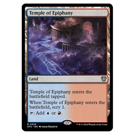 Magic The Gathering - Outlaws of Thunder Junction - Commander - Temple of Epiphany - 0329