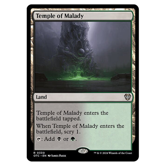 Magic The Gathering - Outlaws of Thunder Junction - Commander - Temple of Malady - 0330