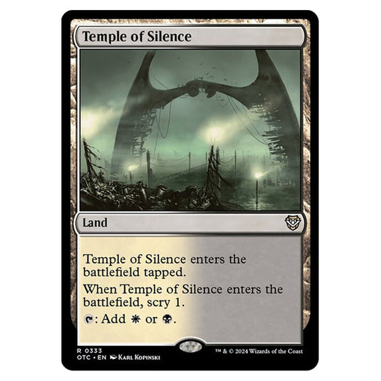 Magic The Gathering - Outlaws of Thunder Junction - Commander - Temple of Silence - 0333