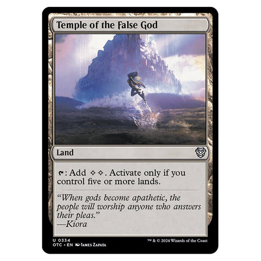 Magic The Gathering - Outlaws of Thunder Junction - Commander - Temple of the False God - 0334