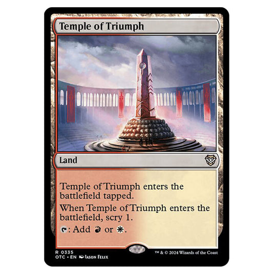 Magic The Gathering - Outlaws of Thunder Junction - Commander - Temple of Triumph - 0335