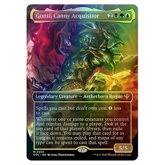 Magic The Gathering - Outlaws of Thunder Junction - Commander - Gonti, Canny Acquisitor - 0001 (Foil)