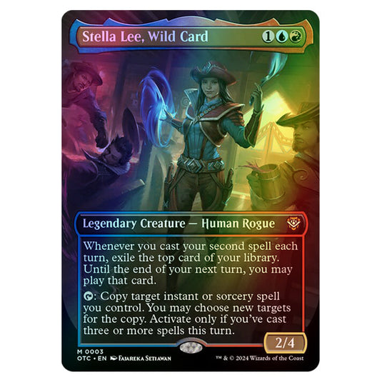 Magic The Gathering - Outlaws of Thunder Junction - Commander - Stella Lee, Wild Card - 0003 (Foil)