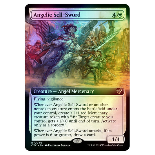 Magic The Gathering - Outlaws of Thunder Junction - Commander - Angelic Sell-Sword - 0046 (Foil)