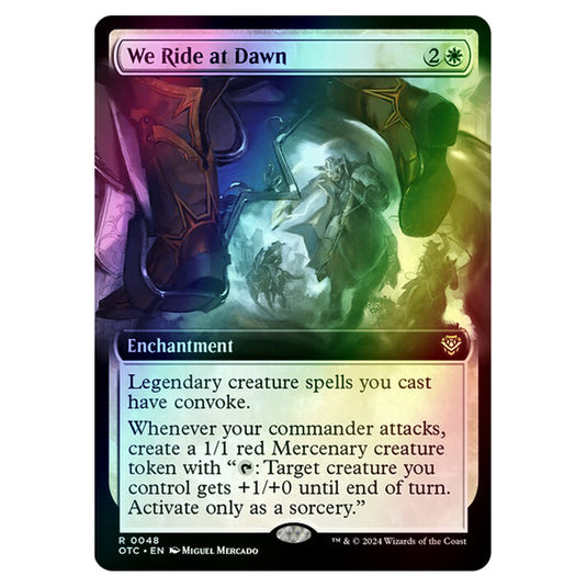 Magic The Gathering - Outlaws of Thunder Junction - Commander - We Ride at Dawn - 0048 (Foil)