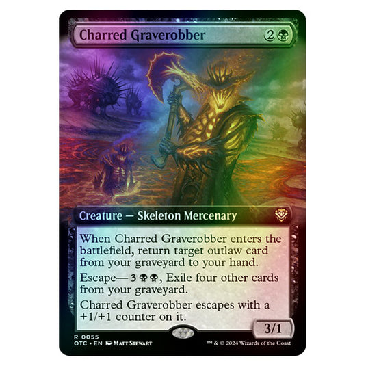 Magic The Gathering - Outlaws of Thunder Junction - Commander - Charred Graverobber - 0055 (Foil)