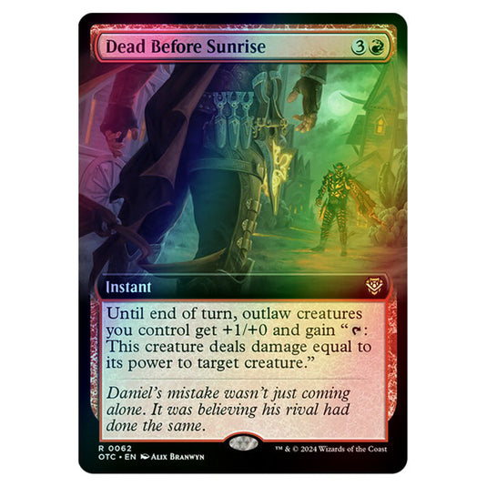 Magic The Gathering - Outlaws of Thunder Junction - Commander - Dead Before Sunrise - 0062 (Foil)