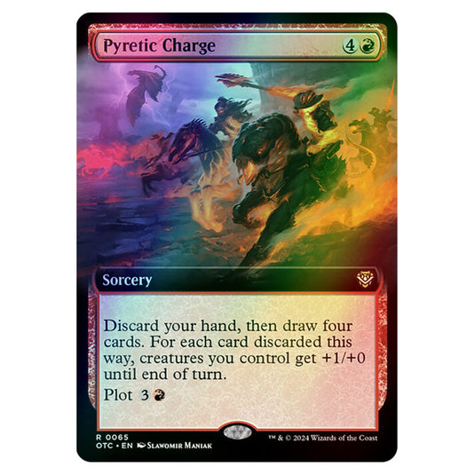 Magic The Gathering - Outlaws of Thunder Junction - Commander - Pyretic Charge - 0065 (Foil)