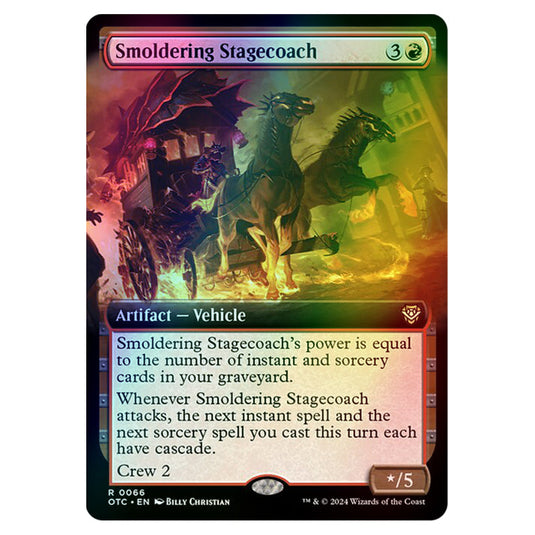 Magic The Gathering - Outlaws of Thunder Junction - Commander - Smoldering Stagecoach - 0066 (Foil)