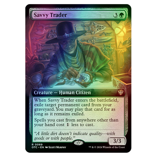 Magic The Gathering - Outlaws of Thunder Junction - Commander - Savvy Trader - 0069 (Foil)