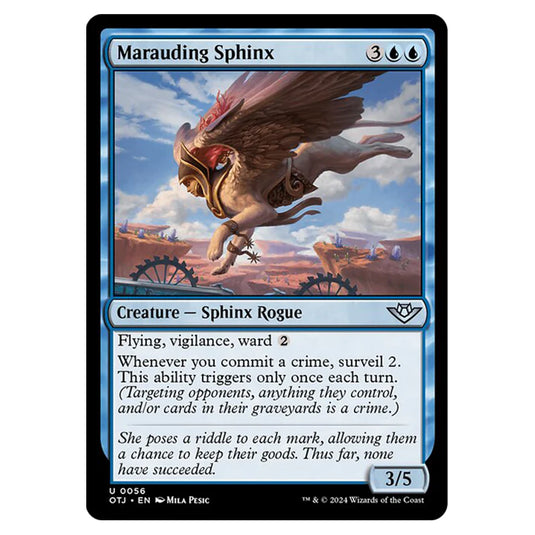 Magic The Gathering - Outlaws of Thunder Junction - Marauding Sphinx - 0056