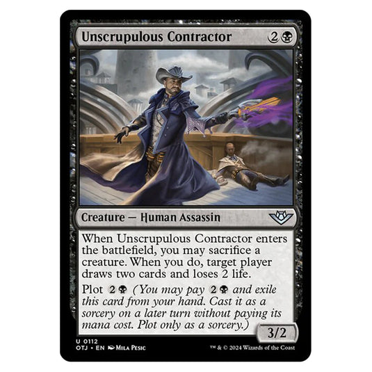 Magic The Gathering - Outlaws of Thunder Junction - Unscrupulous Contractor - 0112