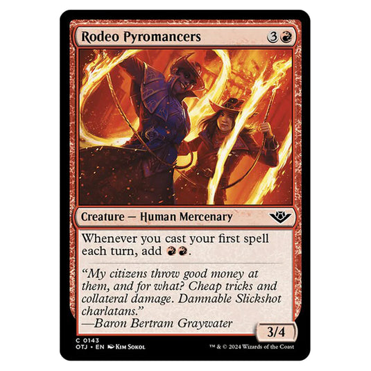 Magic The Gathering - Outlaws of Thunder Junction - Rodeo Pyromancers - 0143
