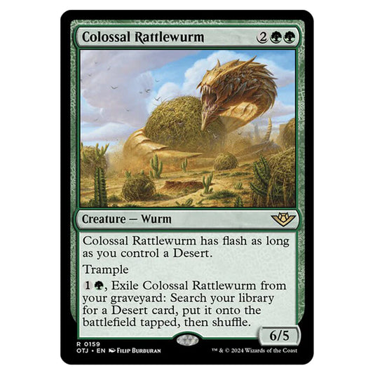 Magic The Gathering - Outlaws of Thunder Junction - Colossal Rattlewurm - 0159