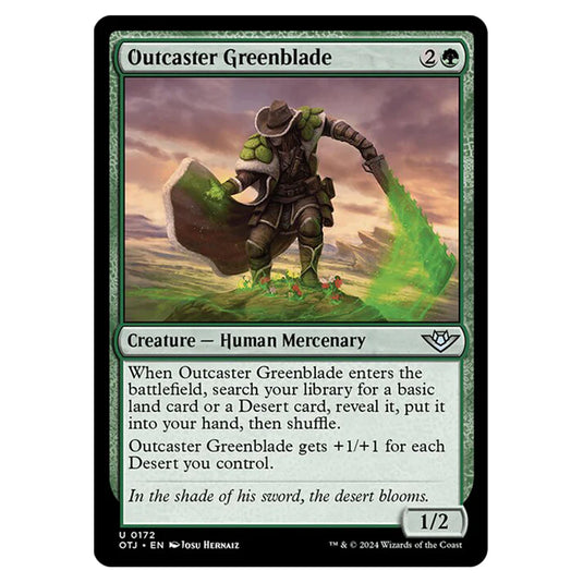 Magic The Gathering - Outlaws of Thunder Junction - Outcaster Greenblade - 0172