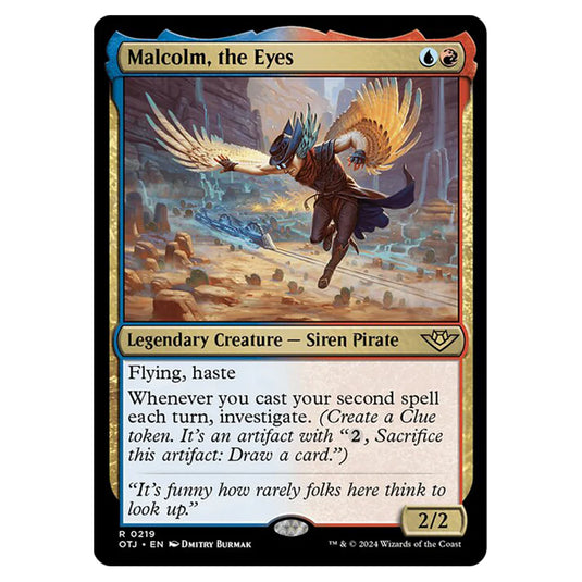 Magic The Gathering - Outlaws of Thunder Junction - Malcolm, the Eyes - 0219