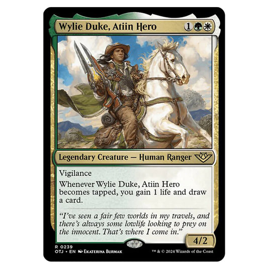 Magic The Gathering - Outlaws of Thunder Junction - Wylie Duke, Atiin Hero - 0239