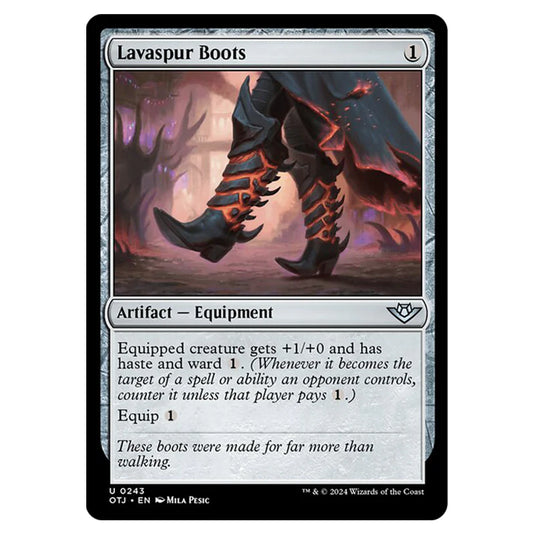 Magic The Gathering - Outlaws of Thunder Junction - Lavaspur Boots - 0243